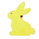 SE0310-N-0002 Bunny on clip yellow 6pc/pb 4cm  SE0310-N-0002
