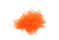 ES0029-J-1505 Pompon (feathersticker) 10 St/zak oranje 3cm  ES0029-J-1505